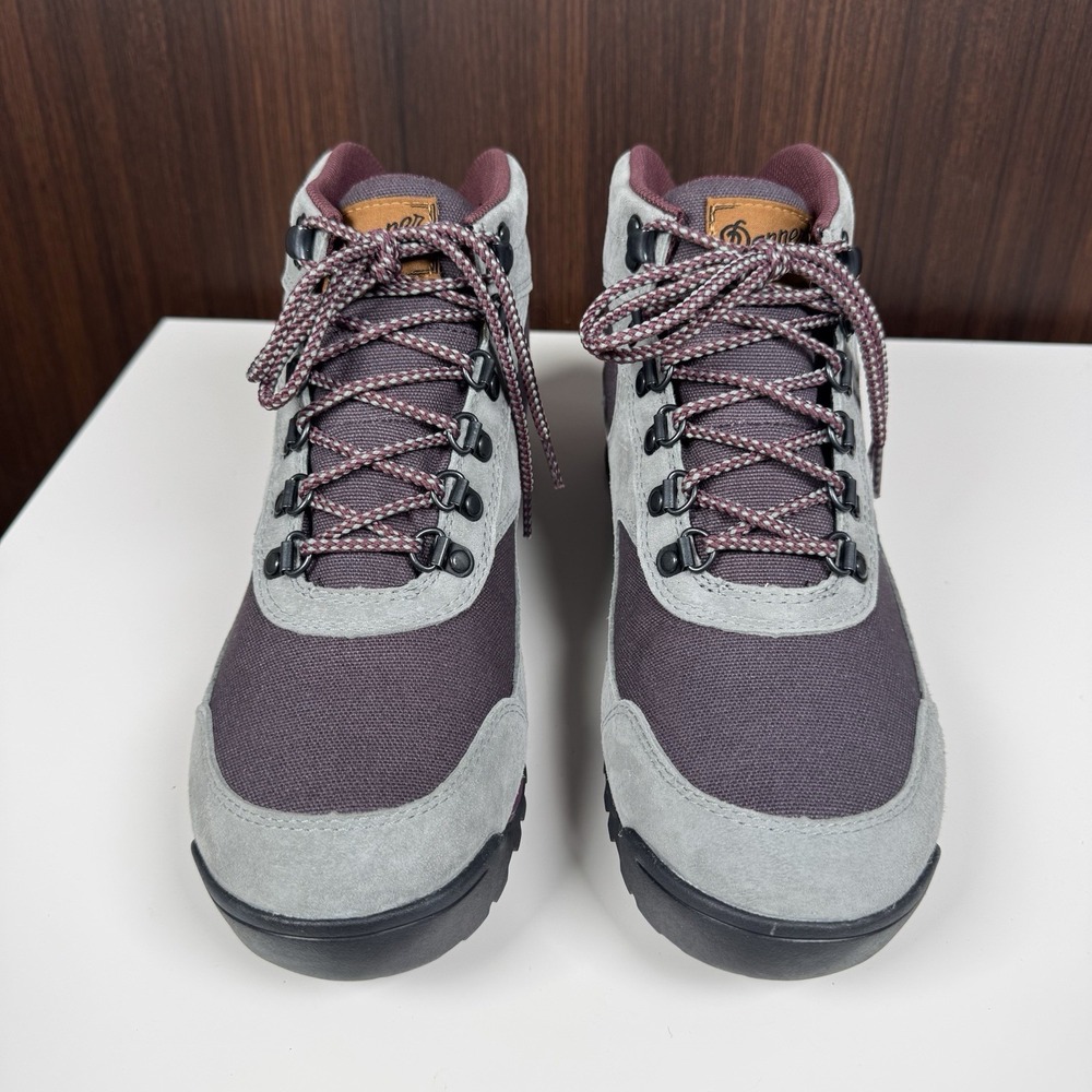 Danner Dry Waterproof 37369 Jag Hiking Boots - Dusty Gray / Aubergine - 10- NEW - Picture 4 of 16